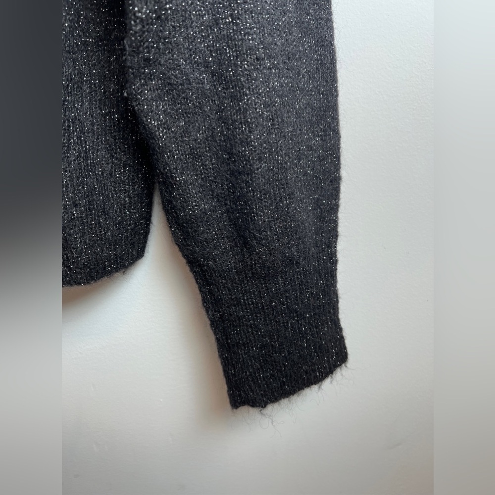ANINE BING Mason Cardigan black mohair sparkle M - Picture 5 of 14